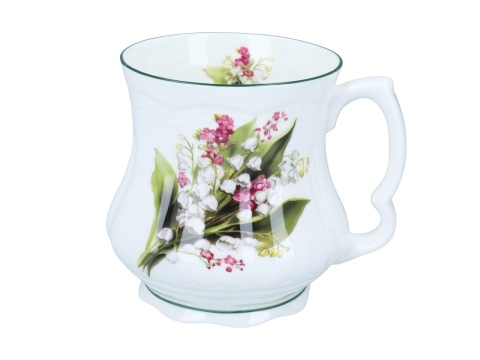 Kubek carmani babuni do herbaty konwalie prezent porcelana