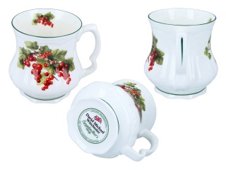 Kubek do herbaty babuni porzeczki carmani prezent porcelana