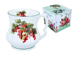 Kubek do herbaty babuni porzeczki carmani prezent porcelana