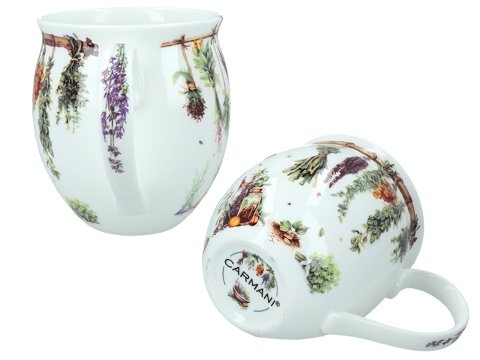 Kubek beczułka do herbaty kawy na prezent zioła carmani