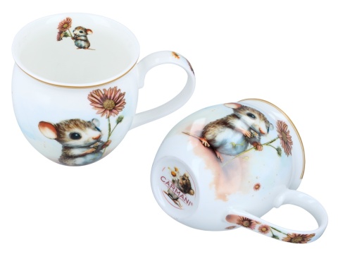 Kubek beczułka z zaparzaczem na prezent carmani nornica