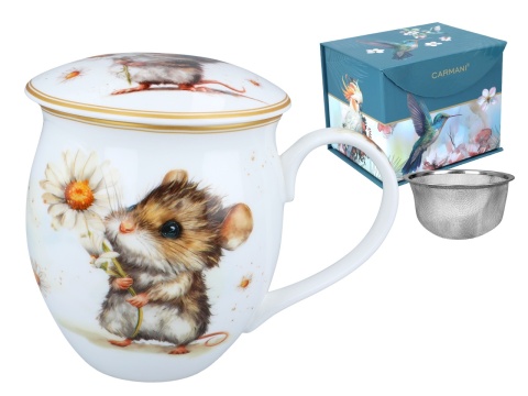 Kubek z zaparzaczem beczułka na urodziny carmani myszka