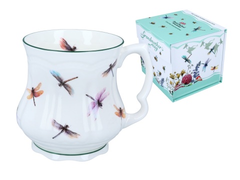 Kubek ważki babuni carmani porcelana do kawy na urodziny