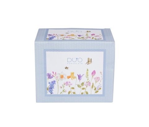 Kubek kubas jumbo xxl na prezent may kwiaty porcelana