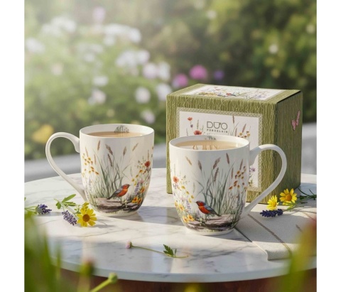 Kubek kubas xxl jumbo na urodziny july ptaki porcelana