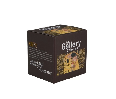 Kubek z zaparzaczem prezent duży na stopce Klimt pocałunek