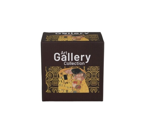 Kubek z zaparzaczem prezent duży na stopce Klimt pocałunek