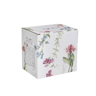 Kubek szklany z podwójną ścianką do herbaty barwy natury