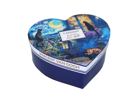 Kubki Carmani na prezent w sercu Gogh kot komplet 2szt