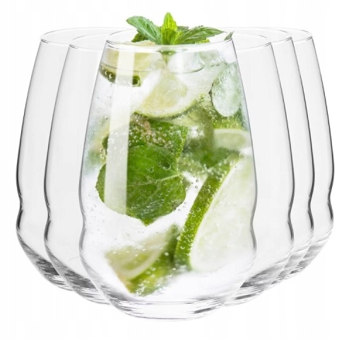 Szklanki Inel Krosno do wody soku napojów wysokie 6 szt