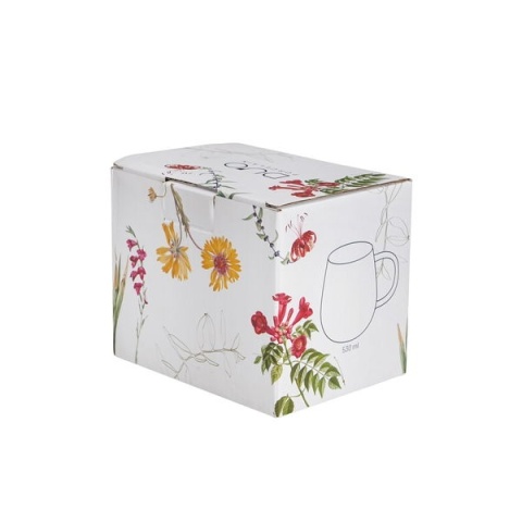 Kubek szklany do herbaty szklanka z uchem barwy natury