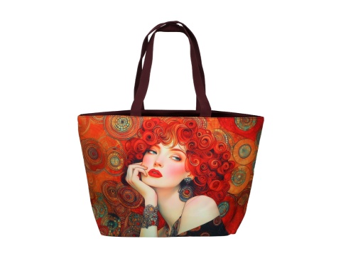 Torba Carmani na ramię sklepowa duża Lozano na zakupy maki