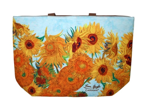 Torba na ramię sklepowa duża Carmani Gogh Słoneczniki