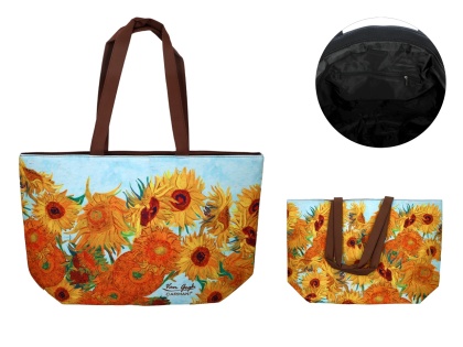 Torba na ramię sklepowa duża Carmani Gogh Słoneczniki