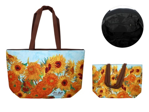 Torba na ramię sklepowa duża Carmani Gogh Słoneczniki