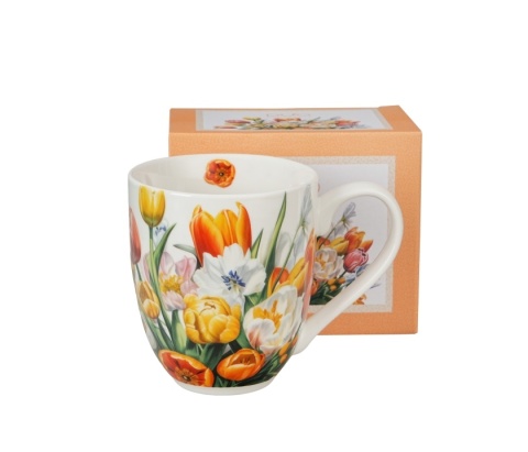 Wielki kubek kubas jumbo xxl na dzień kobiet piwonie kwiaty