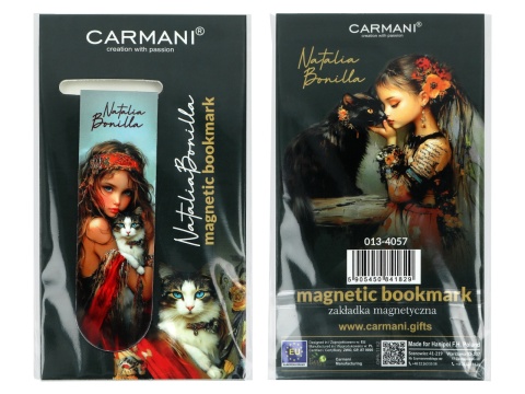 Zakładka magnetyczna do książki Carmani Bonilla kot Clara
