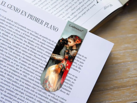 Zakładka magnetyczna do książki Carmani Bonilla kot Clara