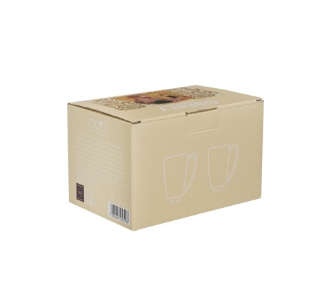 Kubki w pudełku porcelana zestaw 2 szt kubek Kiss Klimt ecru