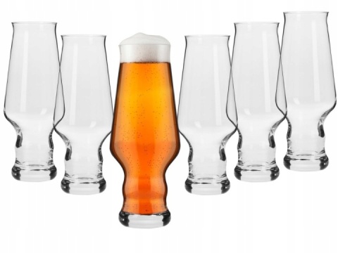 Szklanki do piwa Splendour Krosno komplet 6 szt beer glass