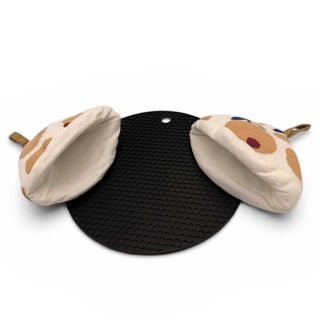 Garnek żeliwny emaliowany niski 3 l piekarnik miętowy gaz