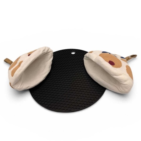 Garnek szary żeliwny emaliowany 5 l z pokrywką piekarnik