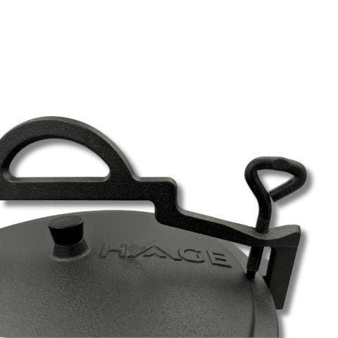 Kociołek żeliwny czarny 8 l na ognisko garnek myśliwski