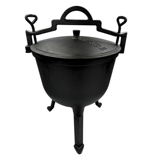 Kociołek żeliwny czarny 8 l na ognisko garnek myśliwski