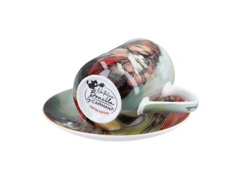 Kubek spodek Carmani porcelana do kawy Bonilla kot Clara