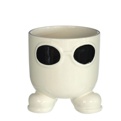 Osłonka doniczka na kwiaty ceramiczna Sunshine krem II gat