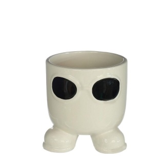 Osłonka na kwiaty ceramiczna doniczka Sunshine kremowa