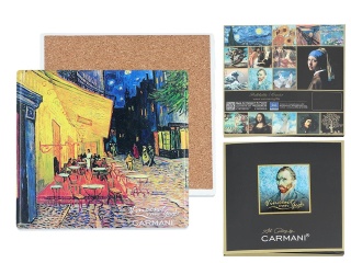 Podkładka talerzyk ceramiczny Carmani Gogh Taras kawiarni