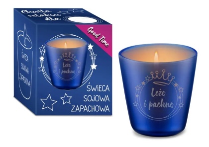 Świeczka sojowa świeca zapachowa w szkle mleko z miodem