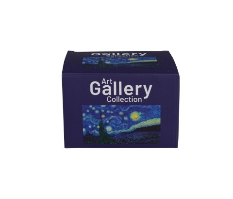 Dzbanek 2 kubki czarki komplet do herbaty van Gogh Starry night gwiazdy