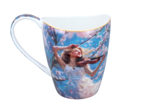 Kubek do kawy Carmani Lozano porcelana dla muzyka skrzypce