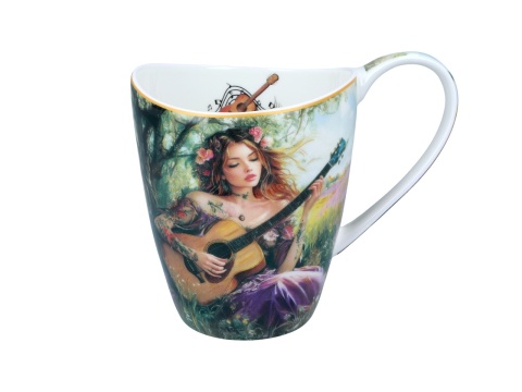 Kubek Carmani Lozano porcelana do herbaty dla muzyka gitara