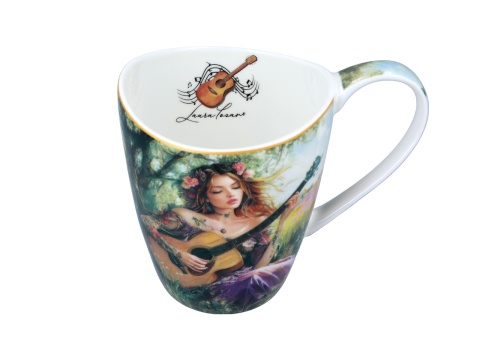 Kubek Carmani Lozano porcelana do herbaty dla muzyka gitara