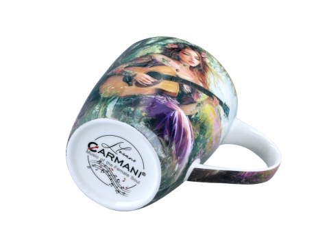 Kubek Carmani Lozano porcelana do herbaty dla muzyka gitara