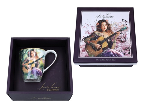 Kubek Carmani Lozano porcelana do herbaty dla muzyka gitara