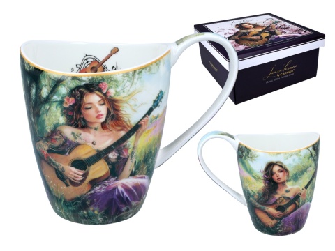 Kubek Carmani Lozano porcelana do herbaty dla muzyka gitara