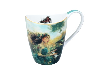 Kubek Carmani Lozano porcelana do herbaty music fortepian