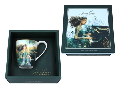 Kubek Carmani Lozano porcelana do herbaty music fortepian