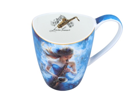 Kubek Lozano porcelana do herbaty Carmani music saksofon