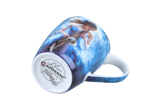 Kubek Lozano porcelana do herbaty Carmani music saksofon