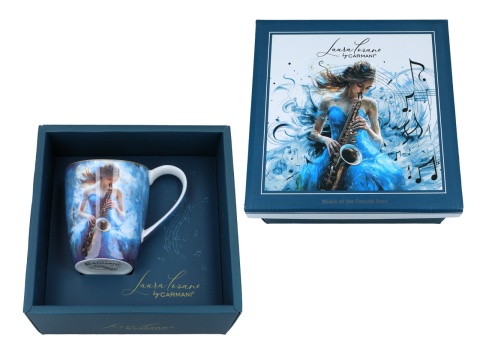 Kubek Lozano porcelana do herbaty Carmani music saksofon