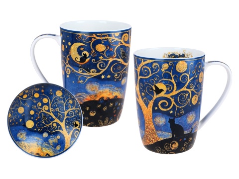 Ogromny kubek zaparzacz sitko przykrywka Carmani Gogh na urodziny