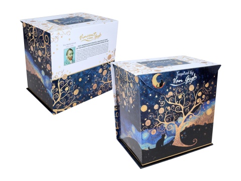 Ogromny kubek zaparzacz sitko przykrywka Carmani Gogh na urodziny