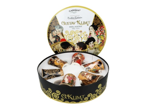 Kubki Carmani Klimt Pocałunek kpl 6 szt na prezent kubek
