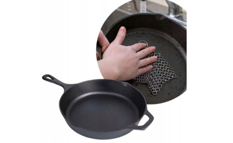 Patelnia żeliwna tradycyjna 31 cm Hage piekarnik indukcja z uchem
