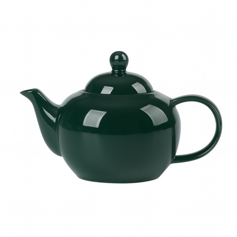 Dzbanek imbryk ceramiczny do herbaty z sitkiem 0,95 l czajniczek Bisette ciemno zielony